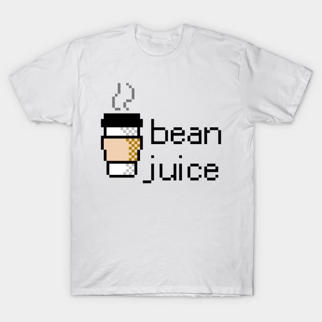 Pixel Coffee: Bean Juice T-Shirt by gigapixels